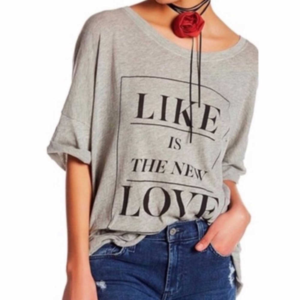 NWOT Wildfox Like is The New Love Tee Various